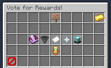 The TDX VotePlus main GUI showing vote sites and player stats